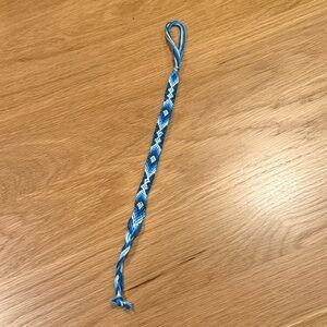 Blue and White Woven Bracelet